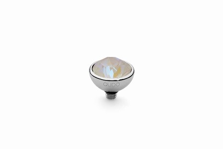 Qudo Silver Topper Bottone 10mm - Ivory Cream Delite